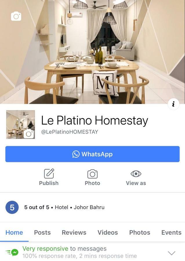 Johor Bahru Paradigm Leplatino Homestay Екстер'єр фото